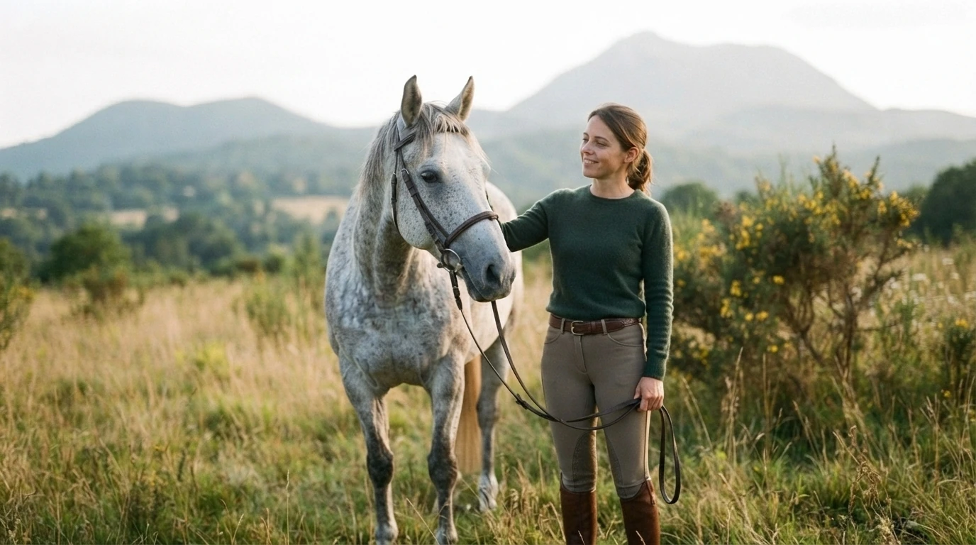Cours d'équitation à Sansac-de-Marmiesse, Cantal