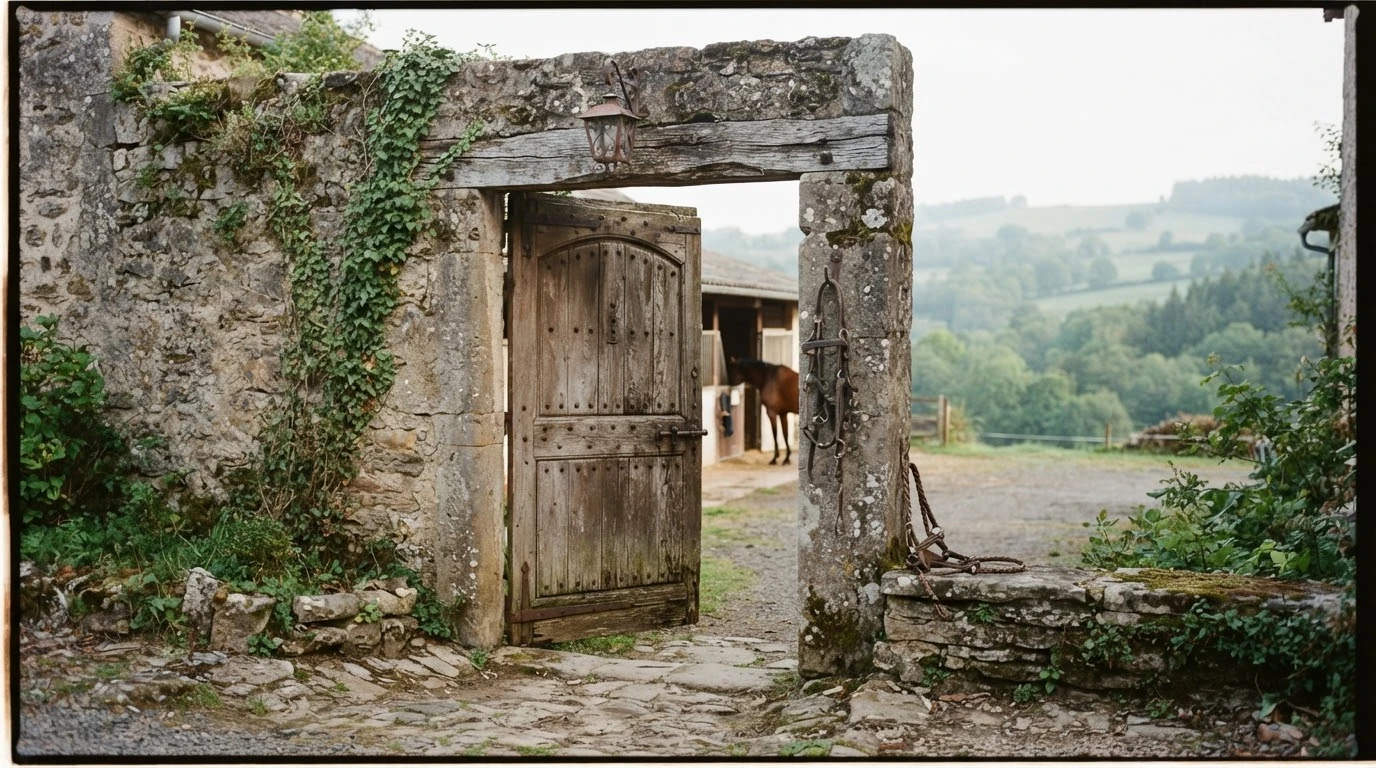 Entrée du BATIFOL'ANES, centre équestre à Sansac-de-Marmiesse